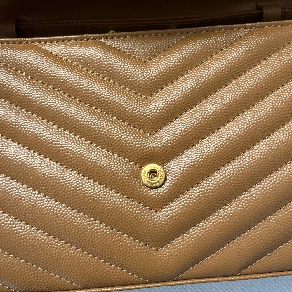 Authentic Ysl Monogram Large Wallet On Chain - image 7